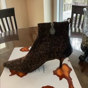 Animal Print Suede Bootie